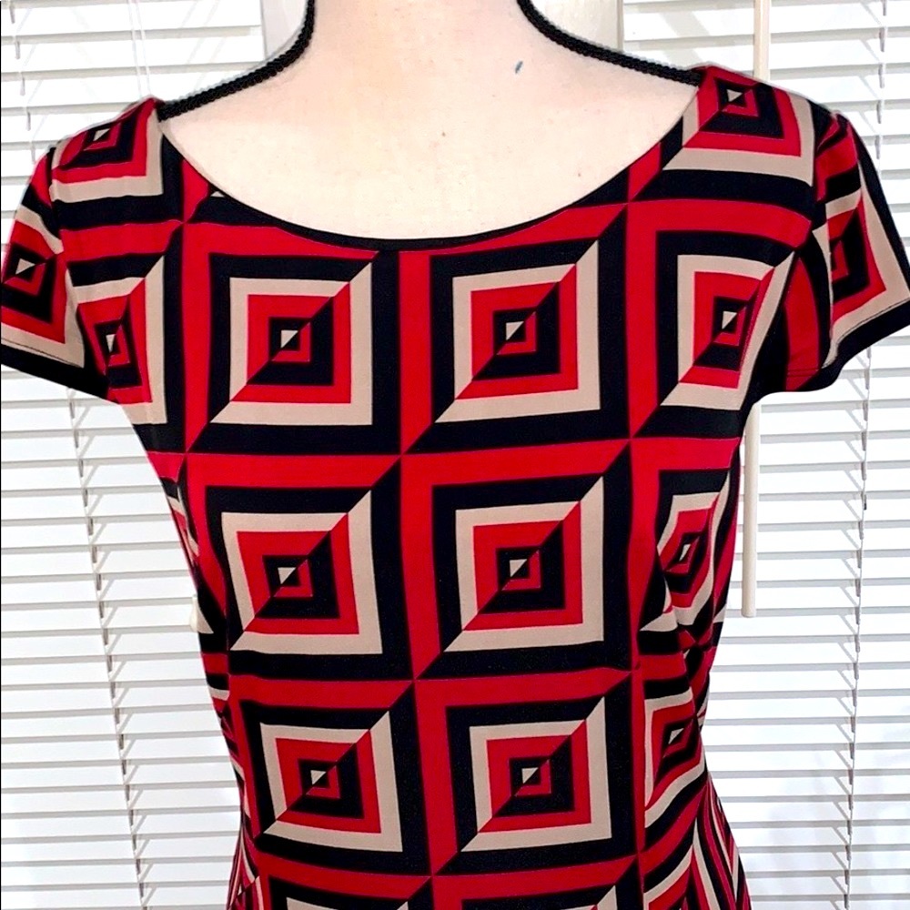 Geometric Print Dress